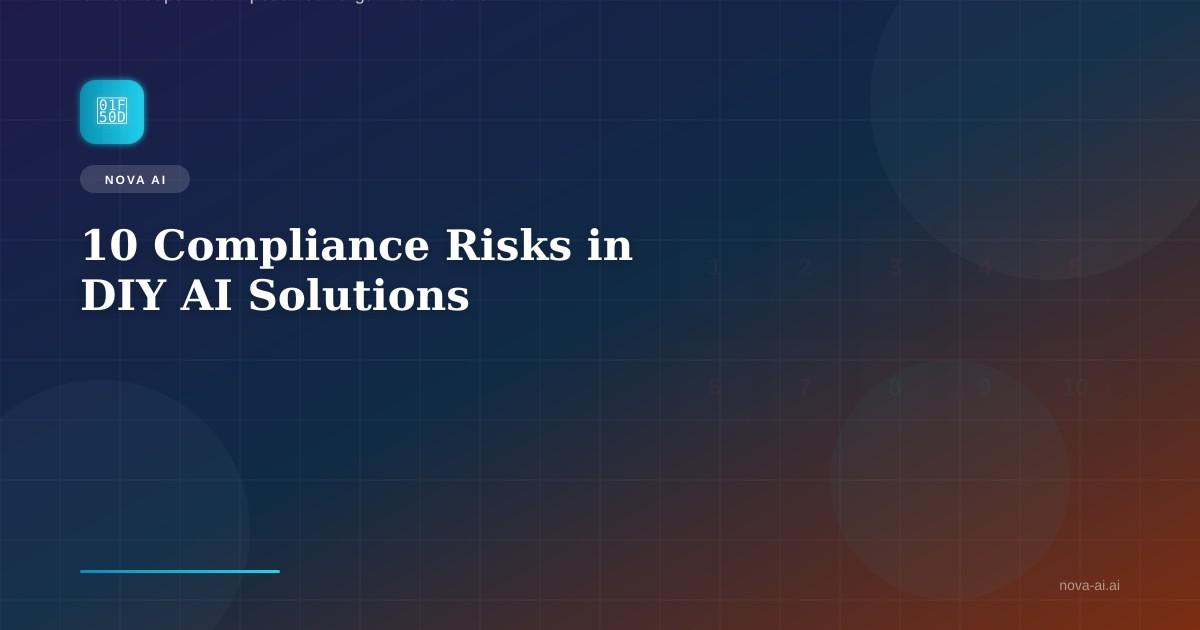 Risk assessment matrix showing compliance gaps in DIY AI implementations